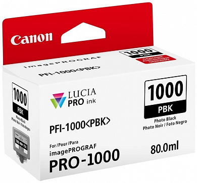 Оригинальный картридж Canon PFI-1000PBK (0546C001) (80 мл., черный)