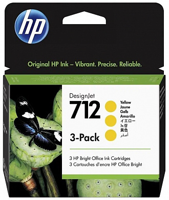Оригинальный картридж HP 3ED79A (29 мл., жёлтый)