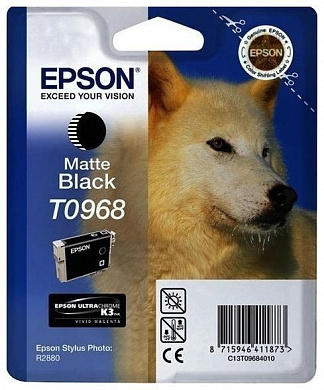 Оригинальный картридж Epson T0968 (C13T09684010) (865 стр., черный (матовый))