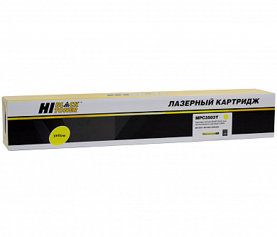 Совместимый лазерный картридж Hi-Black (HB-Type MPC3503Y) 4100603197 для Ricoh Aficio MP C3003/C3004/C3503, желтый, 18 000 страниц