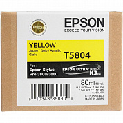 Оригинальный картридж Epson T5804 (C13T580400) (80 мл., жёлтый)