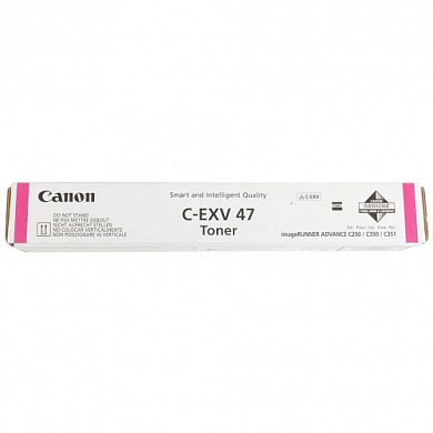 Оригинальный лазерный тонер-картридж Canon C-EXV47M 8518B002 для Canon IR ADVANCE C351iF/ C350i/ C250i, пурпурный, 21 500 страниц