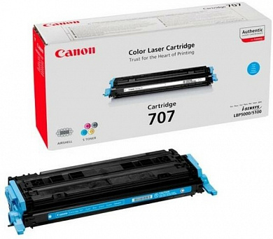 Оригинальный картридж Canon 707C (9423A004) (2000 стр., голубой)
