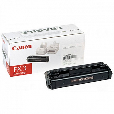Оригинальный лазерный картридж Canon FX-3 1557A003 для Canon L60/ L90/ L250/ L300/ L4000/ L6000/ FAX L2xx/ L3xx, черный, 2500 страниц