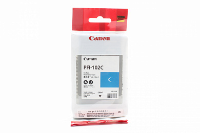 Оригинальный картридж Canon PFI-102C (0896B001) (130 мл., голубой)