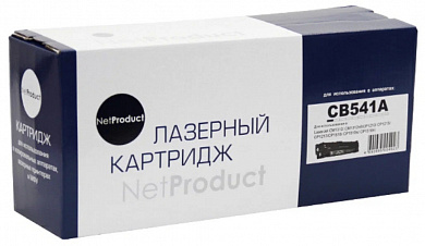 Совместимый картридж NetProduct (N-CB541A) для HP CLJ CM1300/CM1312/CP1210/CP1215, C, 1,5K