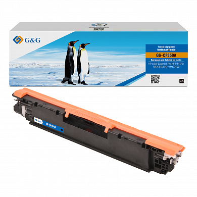 Тонер-картридж лазерный G&G GG-CF350A (1300 стр., черный) для НР LaserJet Pro Color M176/176FN/M177/M177FW