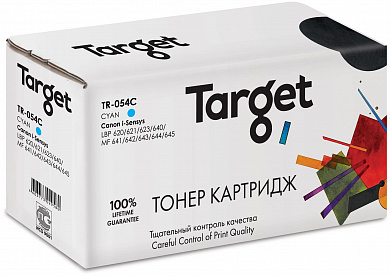 Картридж TARGET совместимый Canon Cartridge 054 Cyan (TR-054C)  для i-Sensys LBP 620/621//623/640/640/MF 641/642/643/644/645, 1.3k