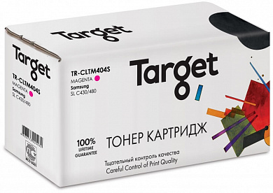 Тонер-картридж TARGET совместимый Samsung CLT-M404S Magenta (TR-CLTM404S)для SL C430/480, 1k