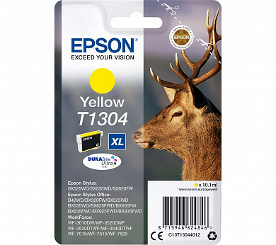 Оригинальный струйный картридж EPSON T1304 C13T13044012 (желтый)