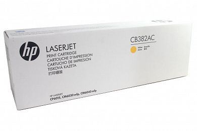 CB382YC Картридж HP для Color LaserJet CP6015, CM6030, CM6040 желтый (19 500 стр.)