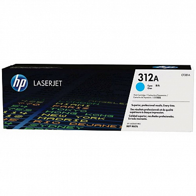 Оригинальный лазерный картридж HP CF381A для HP Color LaserJet Pro M476dw/ M476nw, голубой, 2 700 страниц