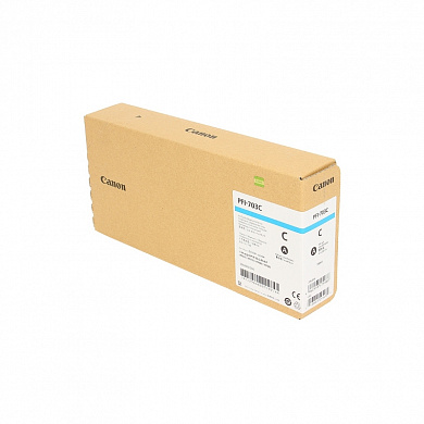Оригинальный картридж Canon PFI-703C (2964B001) (700 мл., голубой)