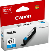 Оригинальный картридж Canon CLI-471C (0401C001) (345 стр., голубой)