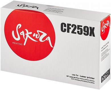 Картридж SAKURA CF259X для HP LaserJet Pro M304, M404, MFP M428, черный, 10 000 к.