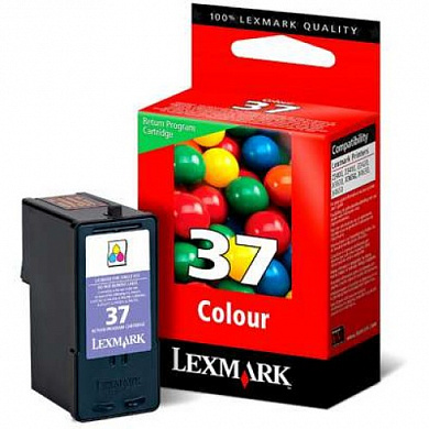 Оригинальный картридж Lexmark 18C2140E (Lexmark 37) (150 стр., цветной)