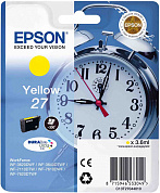 Оригинальный картридж Epson T2704 (C13T27044022) (350 стр., жёлтый)