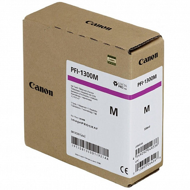 Оригинальный картридж Canon PFI-1300M (0813C001) (330 мл., пурпурный)