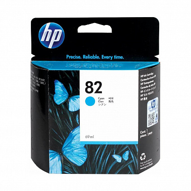 (Спец. условия) Оригинальный струйный картридж HP 82 C4911A для HP Designjet 500/ 800, голубой, 69 мл.