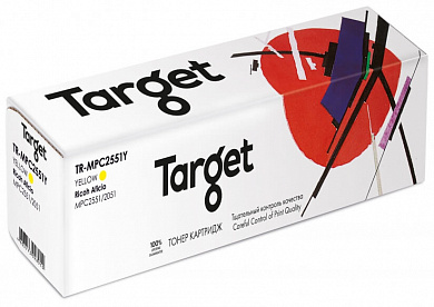 СОВМЕСТИМЫЙ ТОНЕР КАРТРИДЖ TARGET TR-MPC2551Y YELLOW ДЛЯ RICOH AFICIO MPC2551/2550