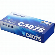 Оригинальный картридж Samsung CLT-C407S (ST998A) (1000 стр., голубой)