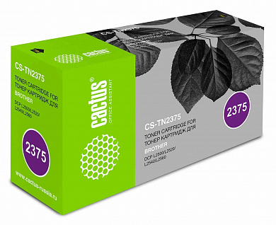Картридж лазерный Cactus CS-TN2375 TN-2375 черный (2600стр.) для Brother DCP L2500/L2520/L2540/L2560
