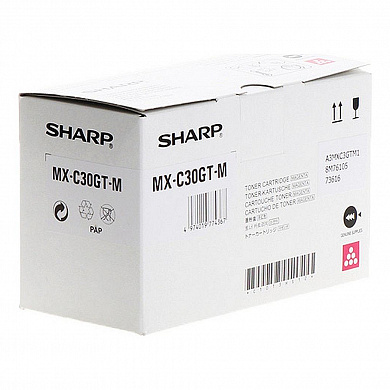 Оригинальный картридж Sharp MX-C30GTM (6000 стр., пурпурный)