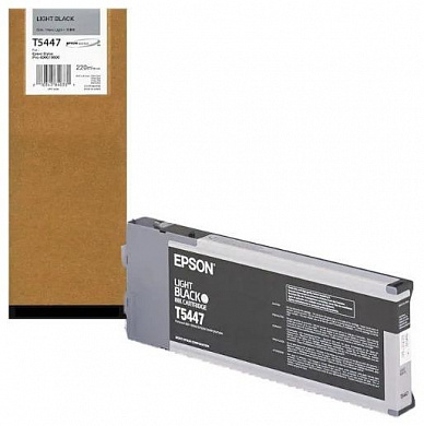 (Спец.условия) Оригинальный картридж EPSON T5447 C13T544700 (220 мл., серый)