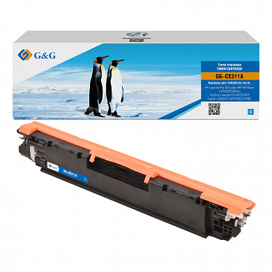 Совместимый картридж G&G GG-CE311A (1000 стр., голубой)