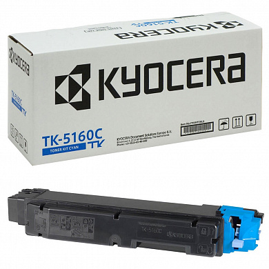 Оригинальный картридж Kyocera TK-5160C (410060314) (12000 стр., голубой)