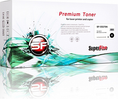 Совместимый картридж SuperFine SFR-CE270A для HP CE270A  CLJ CP 5525 13.5K  black Premium 