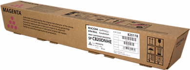 Оригинальный картридж Ricoh 820118 / 821060 (SP-C820DNHE) (15000 стр., пурпурный)