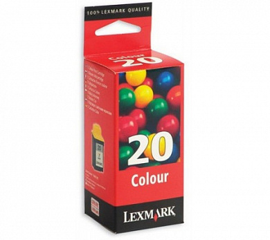 Оригинальный картридж Lexmark 15MX120E (Lexmark 20) (685 стр., цветной)