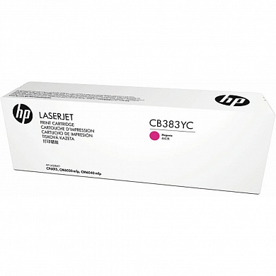 CB383YC Картридж HP для Color LaserJet CP6015, CM6030, CM6040 пурпурный (19 500 стр.)