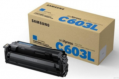Оригинальный картридж Samsung CLT-C603L (SV232A) (10000 стр., голубой)