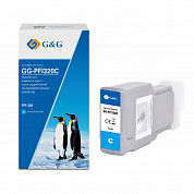 Совместимый картридж G&G GG-PFI320C (300 мл., голубой)