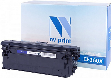 Совместимый картридж NV Print CF360X Черный для принтеров HP LaserJet Color M552dn/ M553dn/ M553n/ M553x/ MFP-M577dn/ M577f/ Flow M577c, 12500 страниц