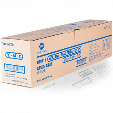 Оригинальный картридж Konica Minolta DR-311 (A0XV0TD) (50000 стр., жёлтый, пурпурный, голубой)