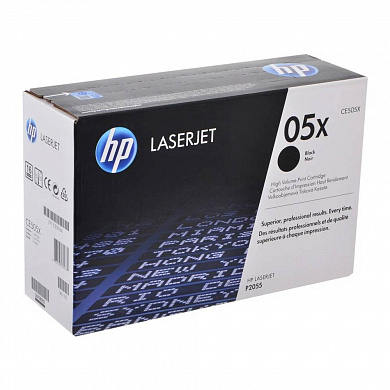 Оригинальных лазерный картридж HP 05X CE505X для HP LaserJet P2035/ P2055d/ P2055dn/ P2035n/ P2055, чёрный, 6500 страниц