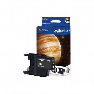 Оригинальный струйный картридж Brother LC1240BK для Brother DCP-J525W/J725DW/J925DW, MFC-J430W/J625DW/J825DW, MFC-J5910DW/J6510DW/J6710DW/J6910DW, черный, 600 страниц
