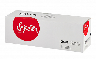 Совместимый картридж лазерный Sakura CF540A (SACF540A) для HP, черный, 1 400 стр. 