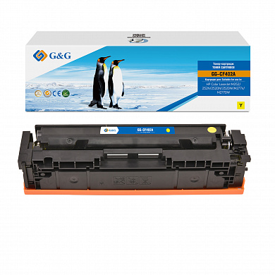 Совместимый картридж G&G GG-CF402A (1400 стр., жёлтый)