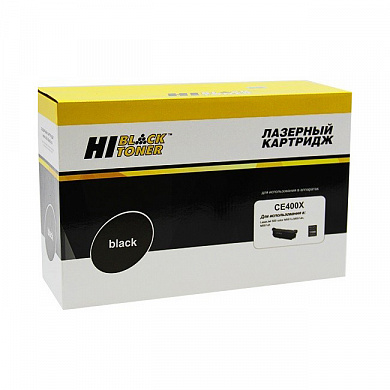 Совместимый лазерный картридж Hi-Black (HB-CE400X) 98927801 для HP LJ Enterprise 500 color M551n/ M575dn, черный, 11000 страниц