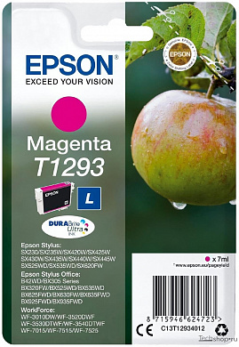 (Спец. условия) Оригинальный струйный картридж Epson C13T12934011 для Epson Stylus SX420W/ BX305F, пурпурный, 370 страниц