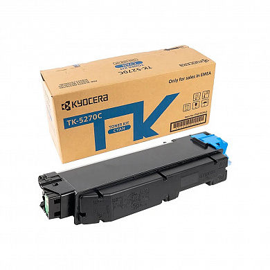 Оригинальный картридж Kyocera TK-5270C (1T02TVCNL0) (6000 стр., голубой)