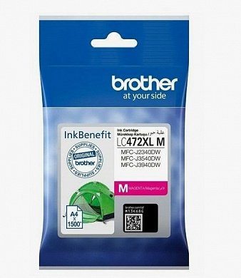 Оригинальный картридж Brother LC-472XLM (1500 стр., пурпурный)