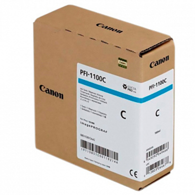 Оригинальный картридж Canon PFI-1100C (0851C001) (160 мл., голубой)