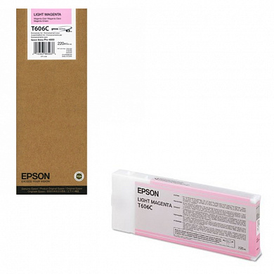Оригинальный картридж Epson T606C (C13T606C00) (220 мл., светло-пурпурный)
