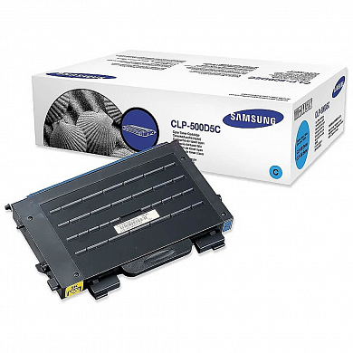 Оригинальный картридж Samsung CLP-500D5C (5000 стр., голубой)