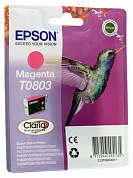 Оригинальный картридж Epson T0803 (C13T08034011) (460 стр., пурпурный)